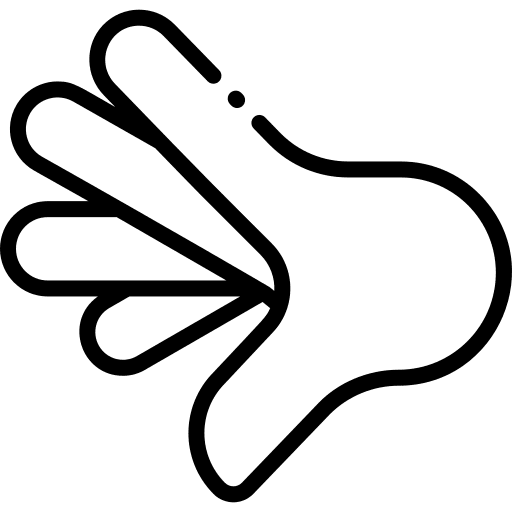 Sign language inclusive hands and gestures sign language icon