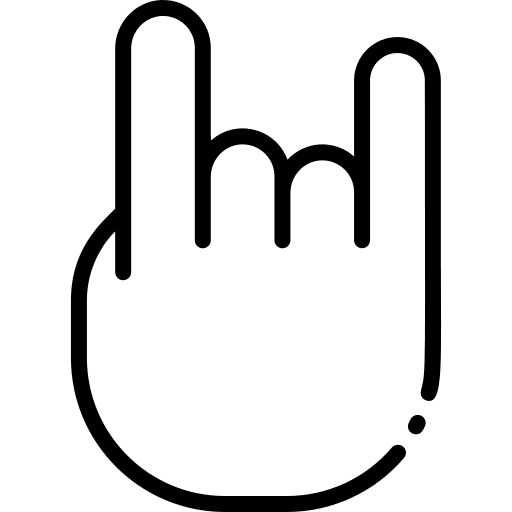 Maloik rock hands hands and gestures icon