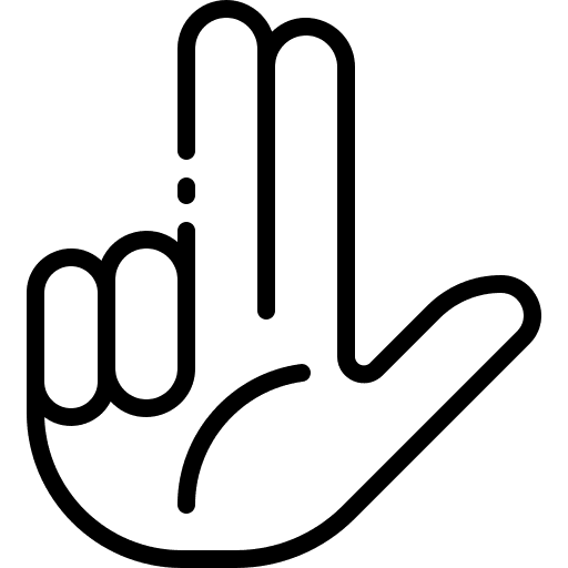 No hands inclusive hands and gestures icon