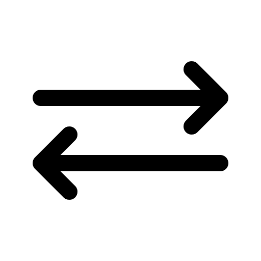 Switch orientation horizontal arrow icon