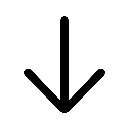Down arrow arrow direction arrows icon