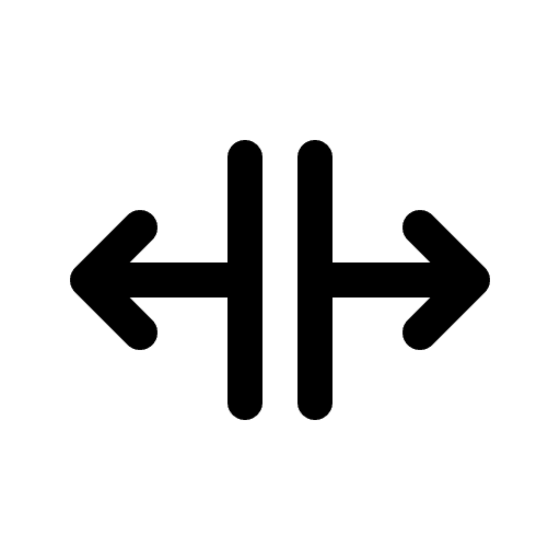 Resize enlargement arrows increase icon