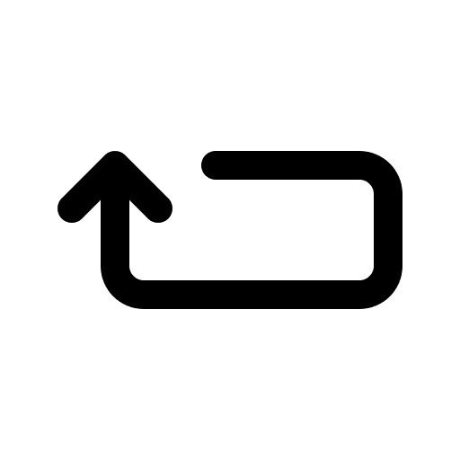 Return direction multimedia option arrows icon