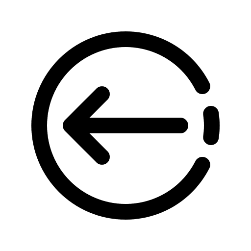 Left arrow back previous arrows icon