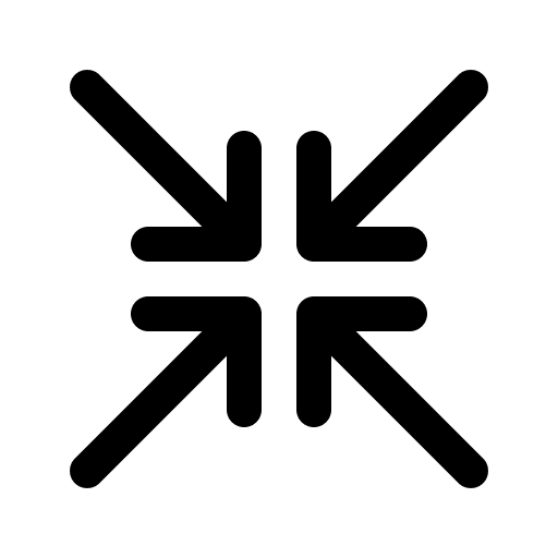 Minimize multimedia option minimize direction icon