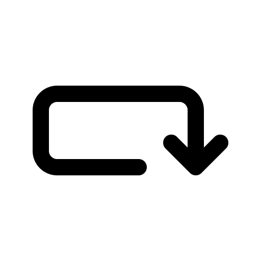 Return orientation return multimedia option icon