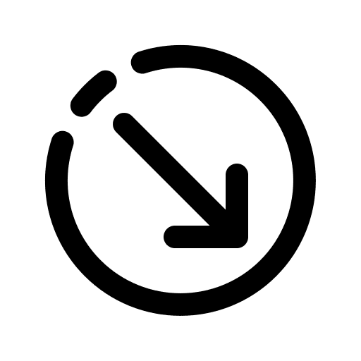 Diagonal arrow orientation multimedia option arrows icon