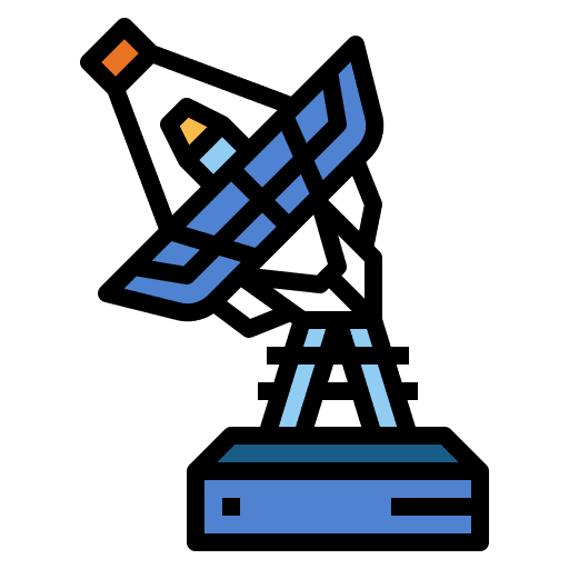 Antenna satellites wireless connectivity electronics icon