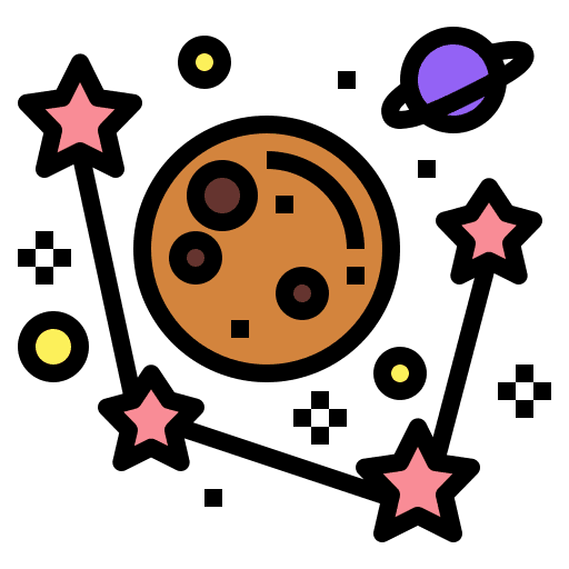 Astronomy mercury science planet icon