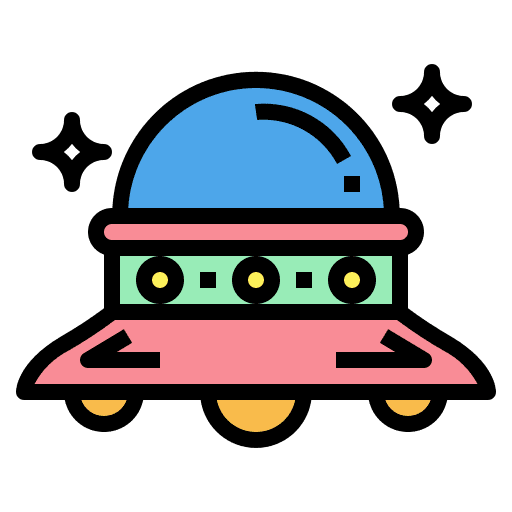 Ufo extraterrestrial alien science fiction icon