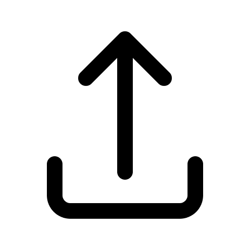 Up arrow orientation publish direction icon