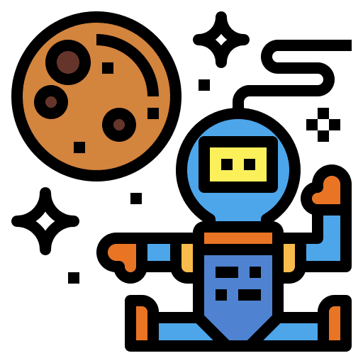 Astronaut astronaut conquer planets icon