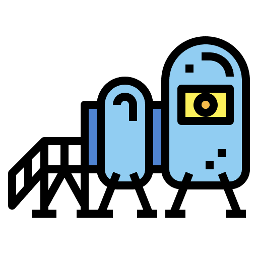 Moon moon buildings shelter icon