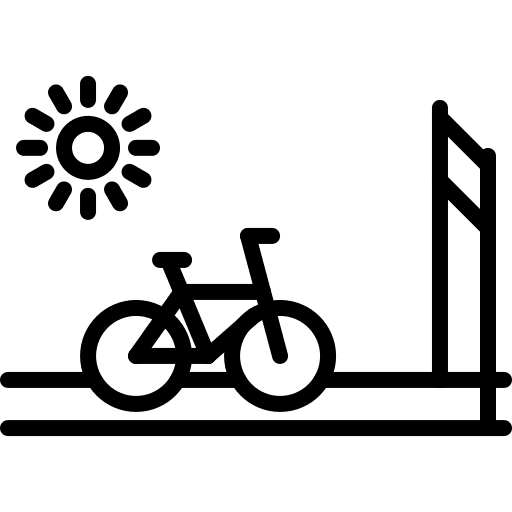 Finish sports and competition tournament bike icon