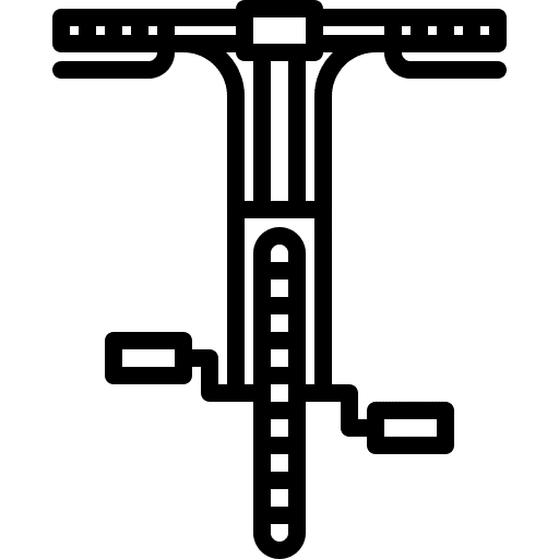 Front sport cyclist bycicle icon