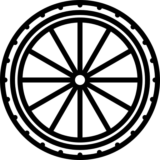 Wheel sports and competition cyclist bycicle icon