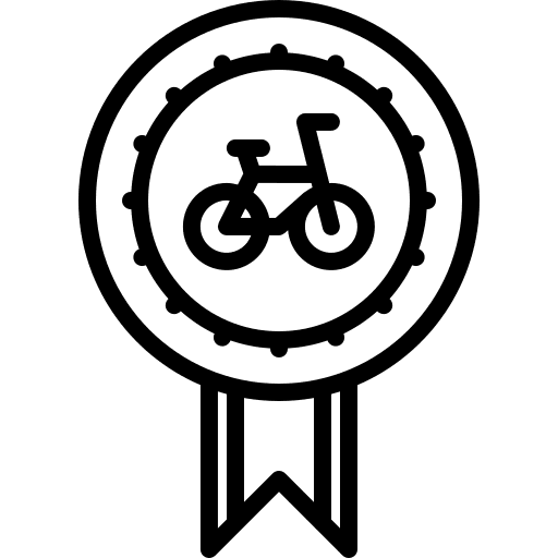 Badge sport cyclist badge icon