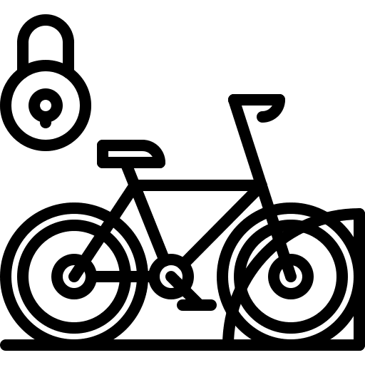 Parking bike tournament sports and competition icon