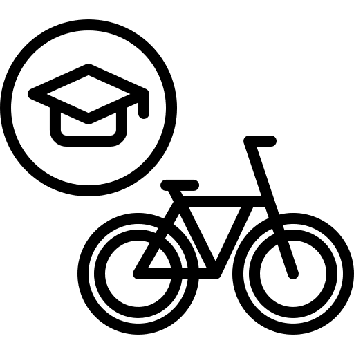 Training tournament training bike icon