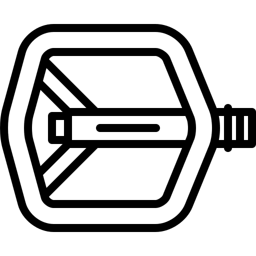 Pedal pedal sports and competition bike icon