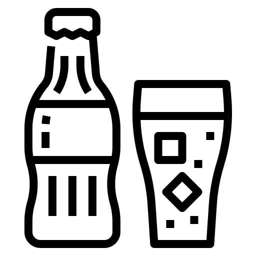 Cola soft drink beverage water icon