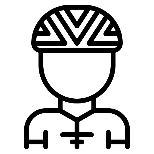 Cyclist bycicle man cyclist icon