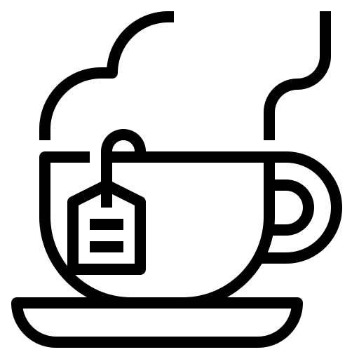 Hot tea herb healthy hot tea icon