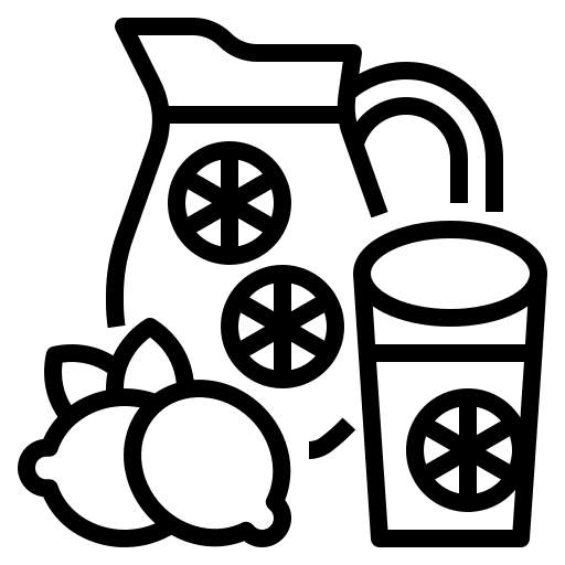 Lemonade juice vitamin drink icon