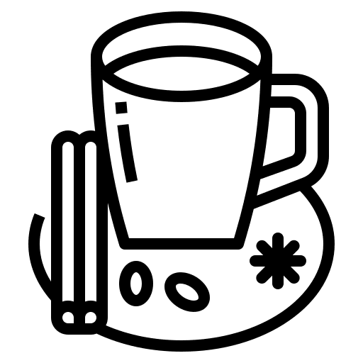 Masala drink tea herb icon
