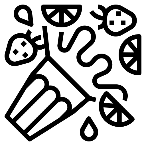 Splash drink cocktail food and restaurant icon