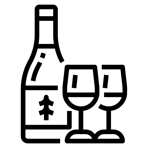 Wine alcohol alcoholic beverage icon