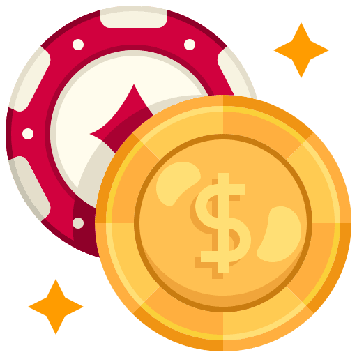 Casino chip casino chip chip gaming icon