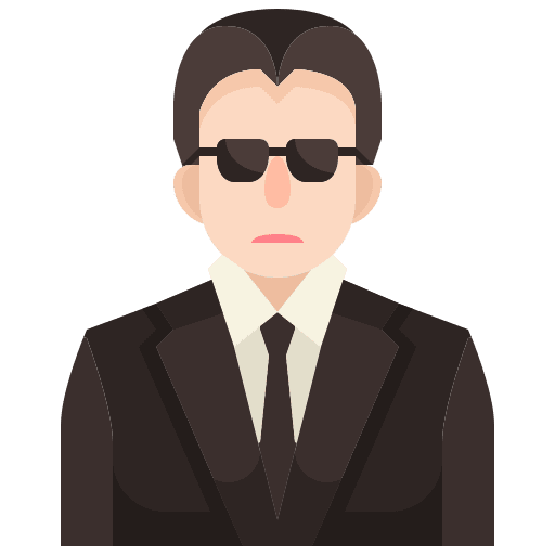 Guard security man guard character icon