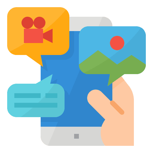 Content business and finance strategy content icon