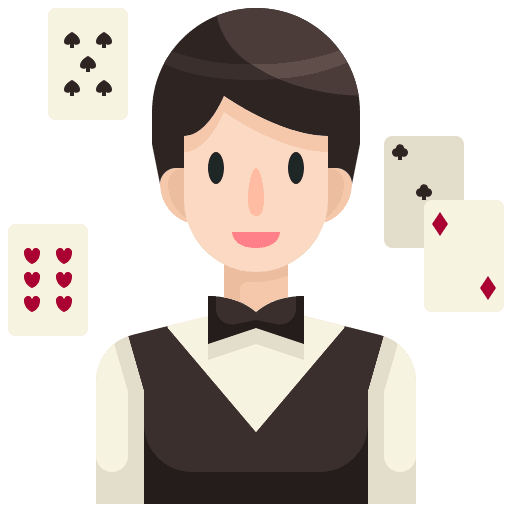Man man people croupier icon