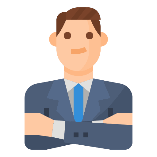 Manager businessman business person executive icon
