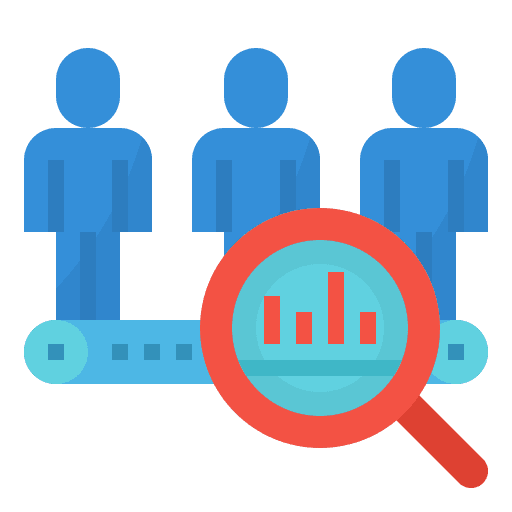 Ethnographic business research management icon