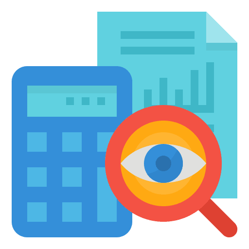 Financial strategic management business and finance icon