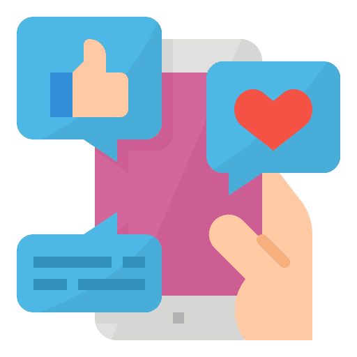 Social mobile smartphone social icon