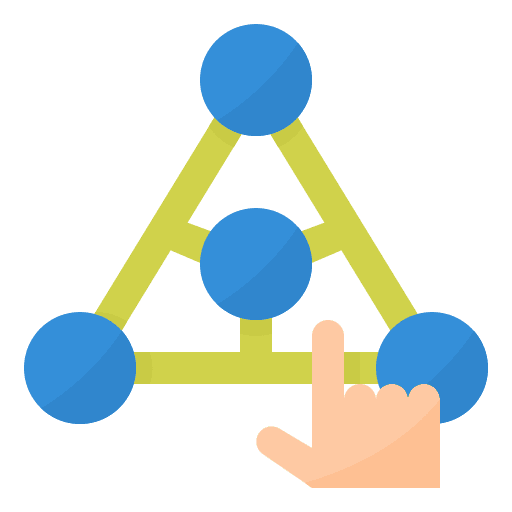 Business management organization business and finance icon