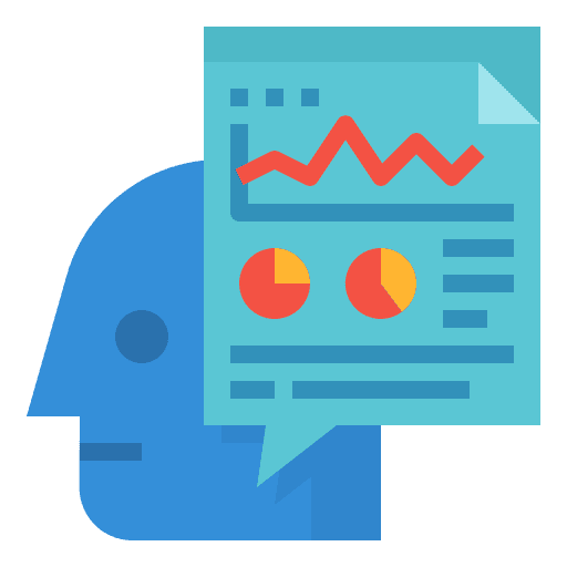 Strategic present company business and finance icon