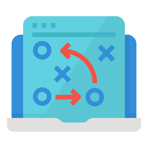 Strategy strategy bussiness digital icon