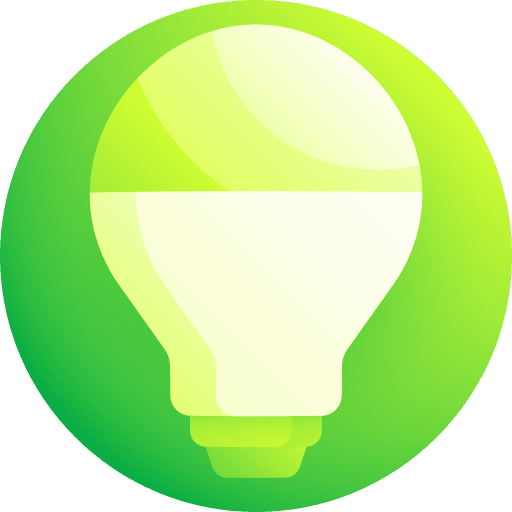 Light bulb target illumination idea icon