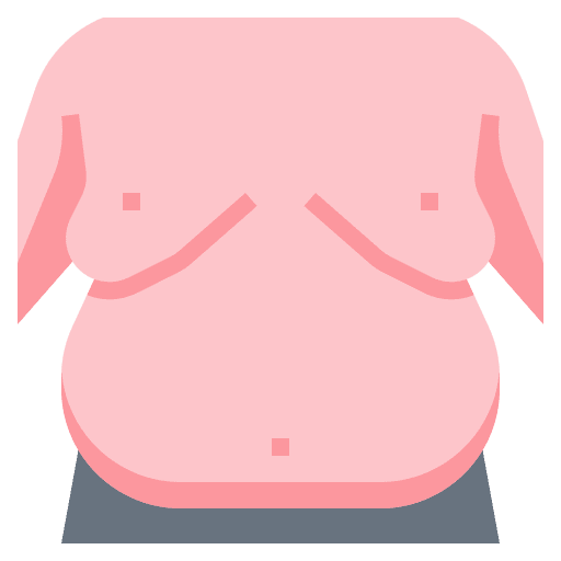 Fat diet body fitness icon