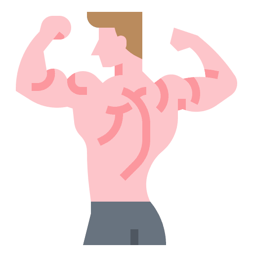 Muscle healthy diet fitness icon