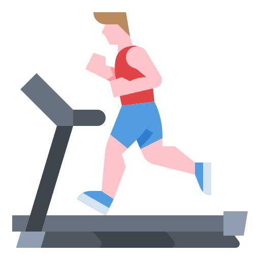 Treadmill diet treadmill healthy icon