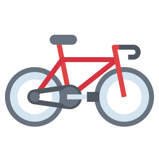 Bicycle sports and competition diet healthy icon