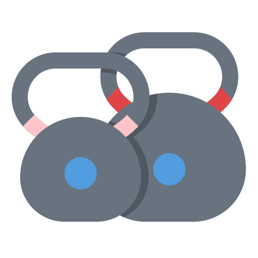 Kettlebells kettlebells healthy sports and competition icon