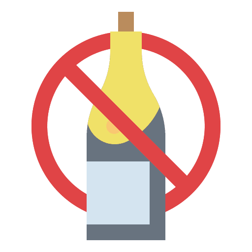 No alcohol drink sports and competition fitness icon