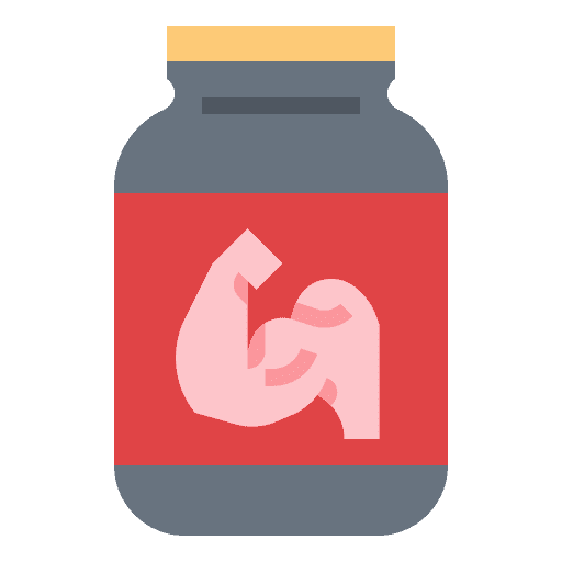 Protein healthy sports and competition fitness icon